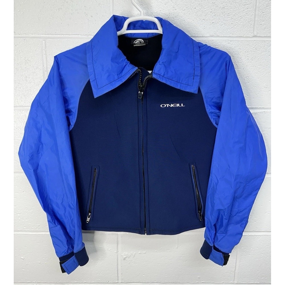 Vtg 80s O'Neill Breeze Breaker‎ Hybrid Neoprene Jacket  Surf Kayak Sailing USA L